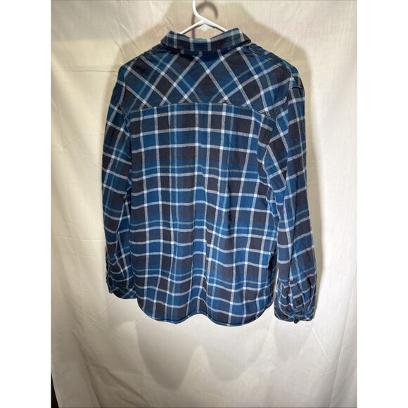 Voyager Shirt Mens Large Flannel Plaid Chore Barn Waffle Knit Thermal Shacket - Picture 6 of 16